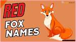 Fox Cartoon Names
