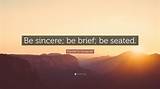 Franklin D. Roosevelt: 'Be Sincere; Be Brief; Be Seated.'