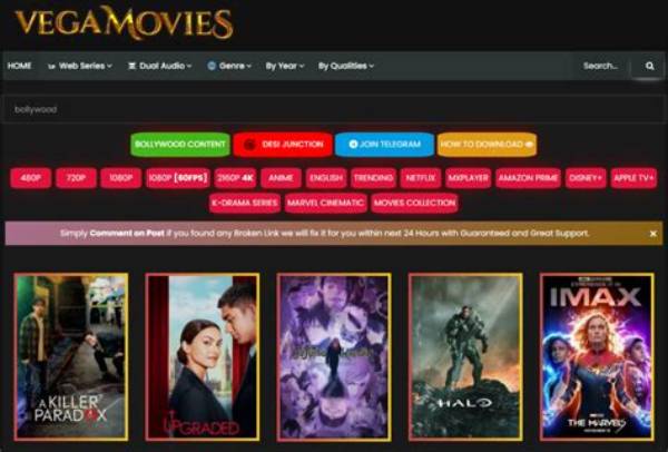 Free Vegamovies Movie Downloads Streaming Top Picks