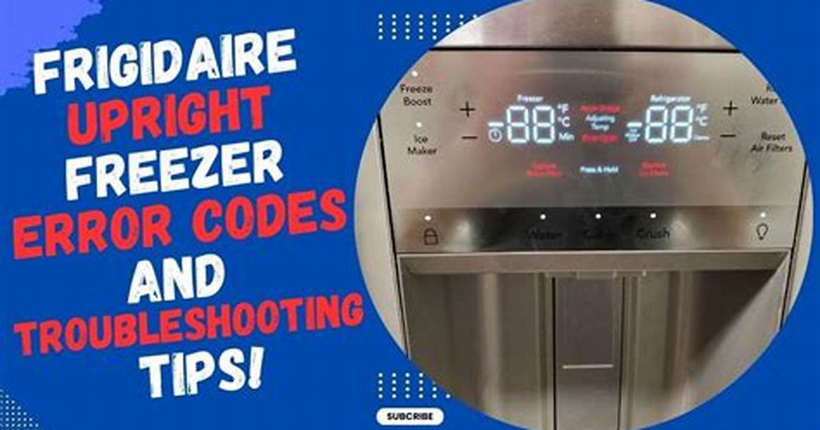 Frigidaire Freezer F0 Error | Homesteady