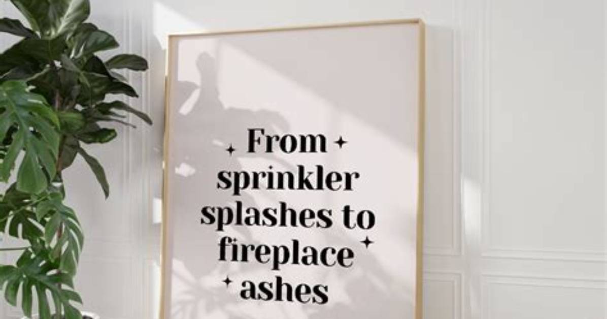 From Sprinkler Splashes to Fireplace Ashes an Analysis of You Re on Your Own Kid