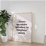 “From Sprinkler Splashes to Fireplace Ashes” - an Analysis of You’re on Your Own Kid