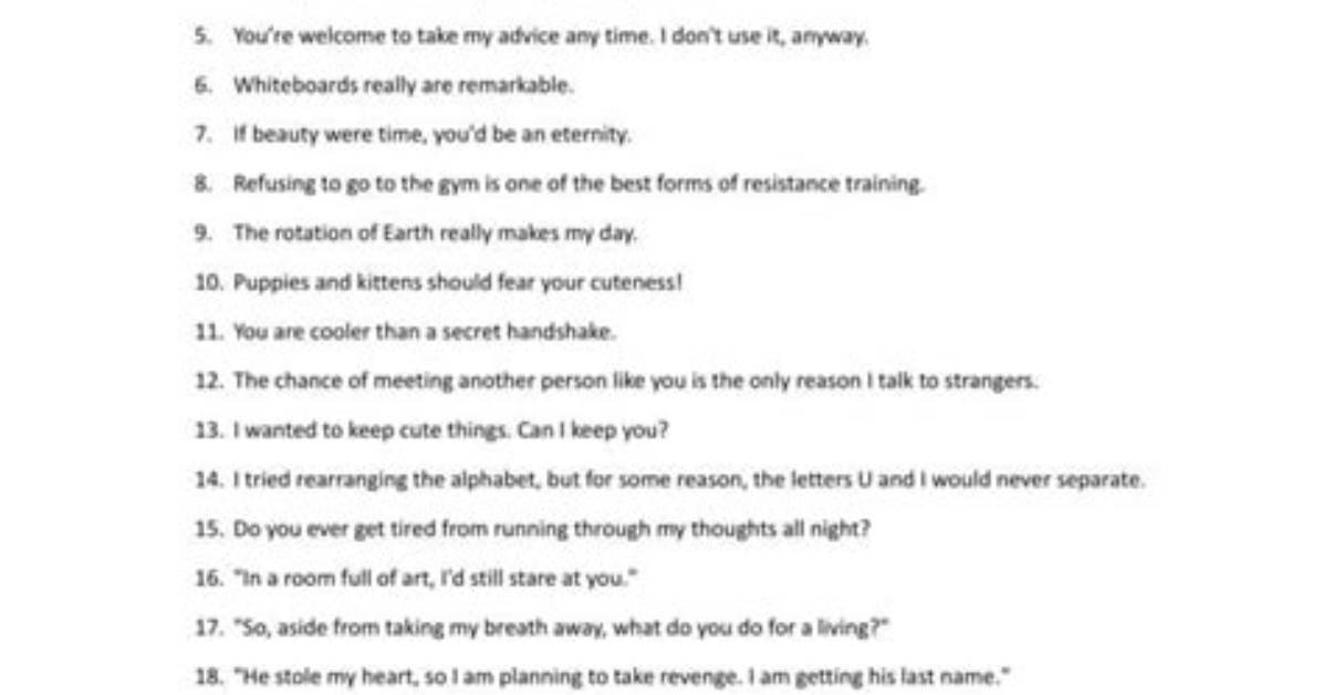 Funny Stuff to Say to People