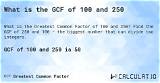 Gcf of 315 and 100