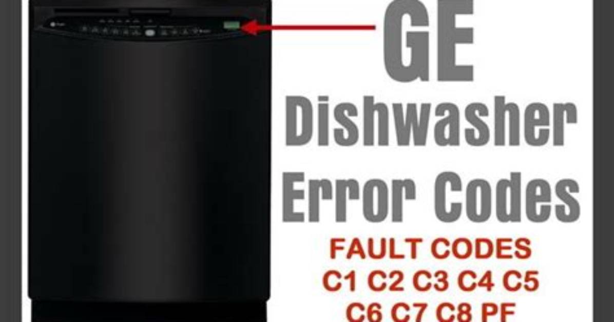 Ge Dishwasher Error Codes