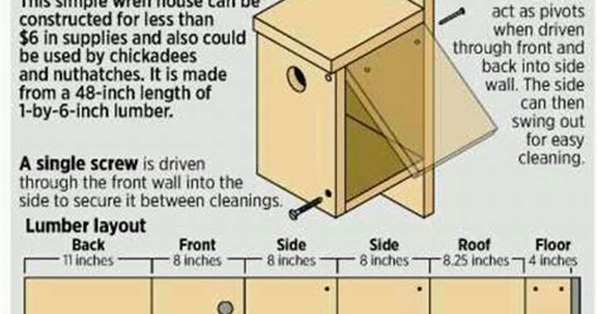 Goldfinch Birdhouse Instructions