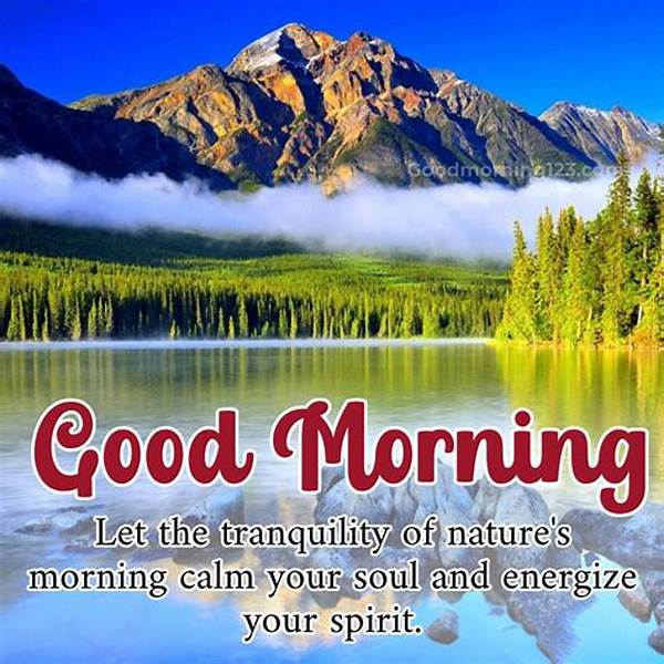 Good Morning! Embrace the Tranquility of a Rainy Day