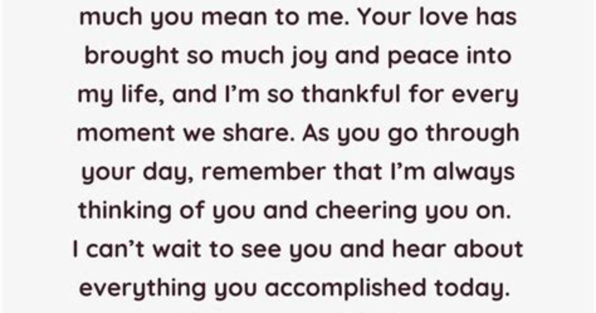 Good Morning Love Letter for Her: a Touch of Romance to Start the Day