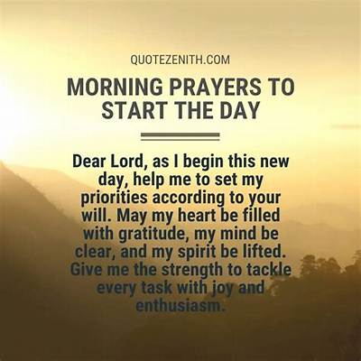 Good Morning Prayer: Starting Your Day with Gratitude and Hope