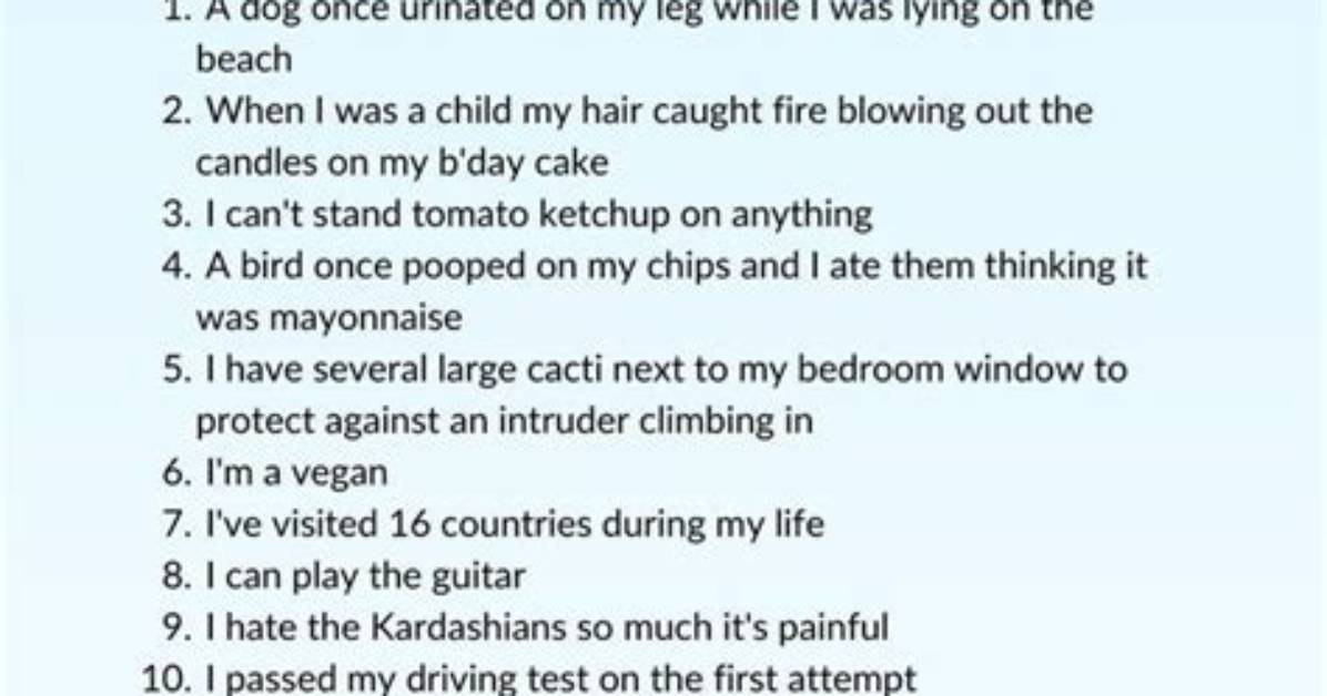 Good Two Truths and a Lie Examples