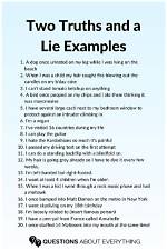 Good Two Truths and a Lie Examples