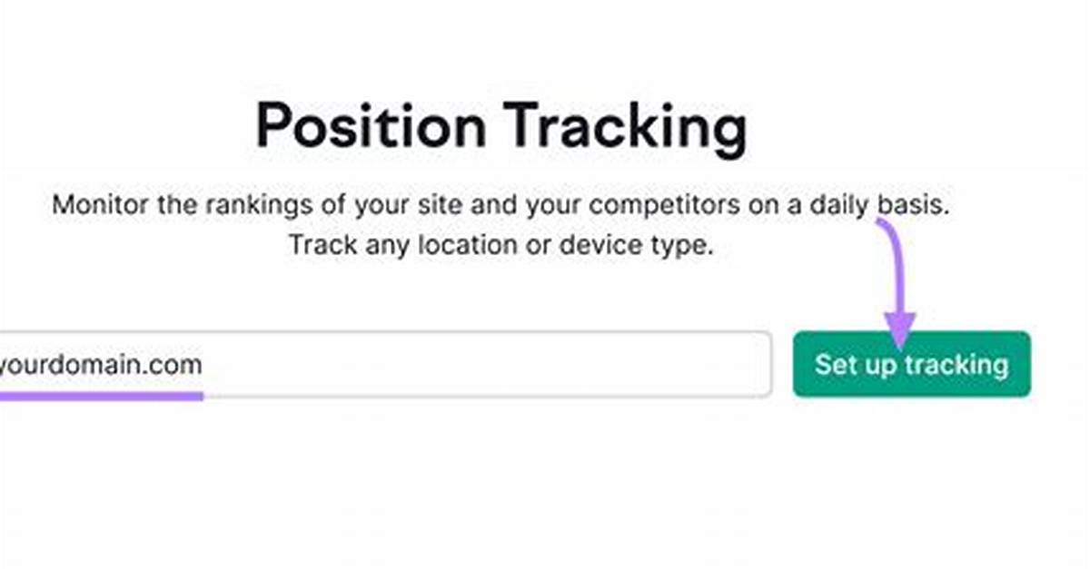 Google Position Tracking Monitor Your Rankings