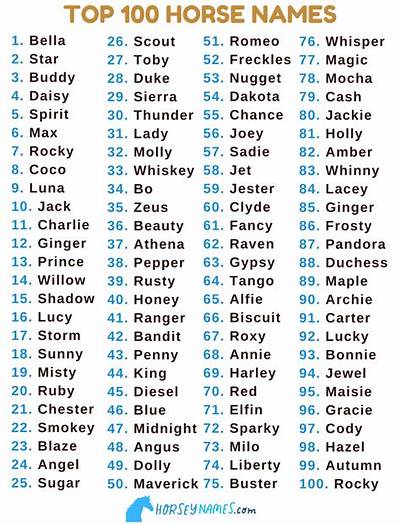 Great Horse Names: a Comprehensive Guide to Choosing the Perfect Name for Your Equine Friend
