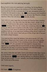 Guy Sends Epic Passive Aggressive Note to Neighbors Who Won't Shut Up