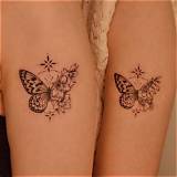 Half Butterfly Matching Tattoo: a Symbol of Love and Connection