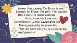 Heart Touching Sorry Messages for Ex Girlfriend