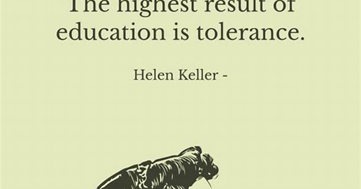 Helen Keller the Highest Result of Education Is