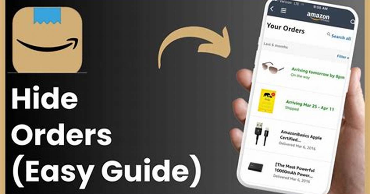 Hiding Amazon Orders on App