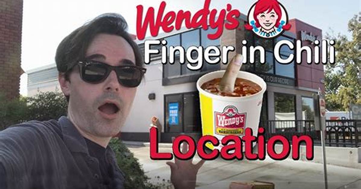 Hold the Finger Wendy S Chili Finger Lady Legend Explored as Brand Reportedly Set to Launch Its Famed Chili In