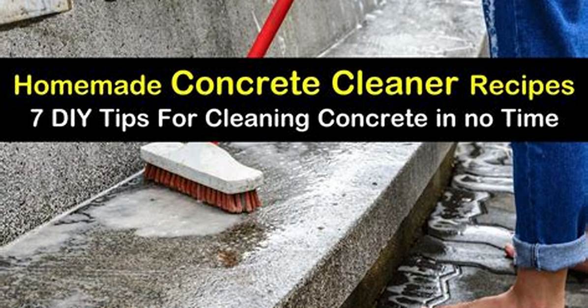 Homemade Concrete Cleaner