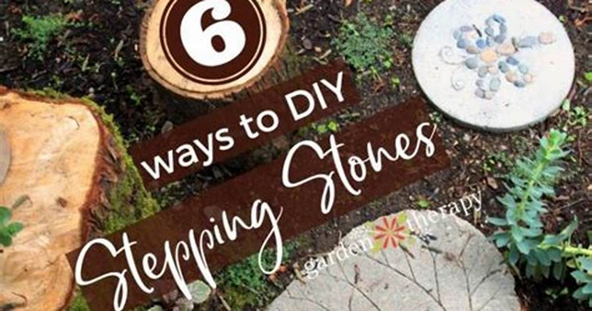 Homemade Concrete Stepping Stone