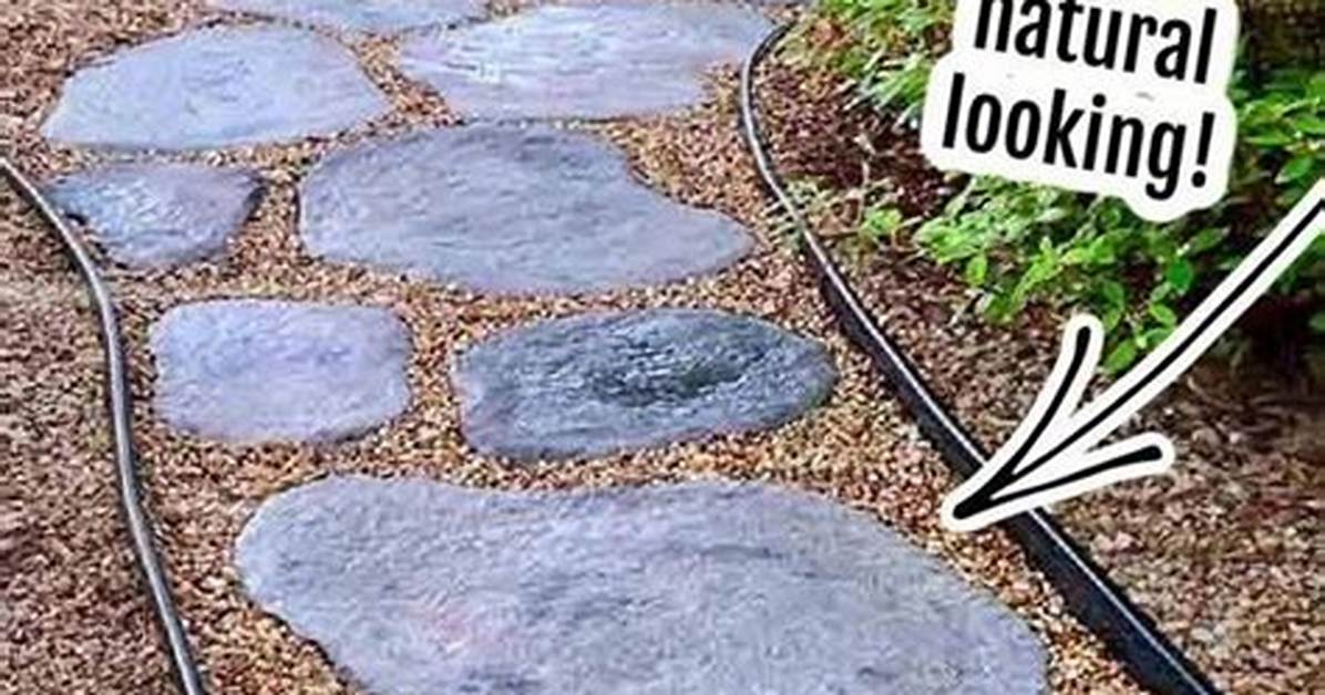 Homemade Concrete Stepping