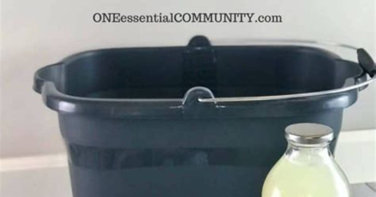 Homemade No Residue Floor Cleaner