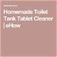 Homemade Toilet Tank Tablet Cleaner