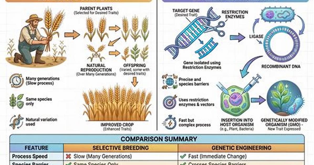 How Are Selective Breeding and Genetic Engineering Similar