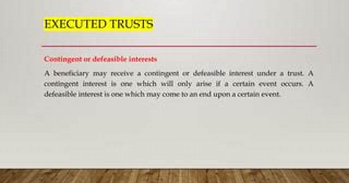 How Are Trusts Executed?