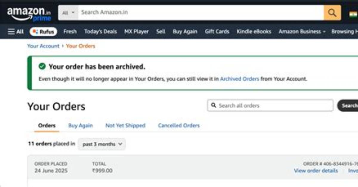 How Can I Hide an Amazon Order