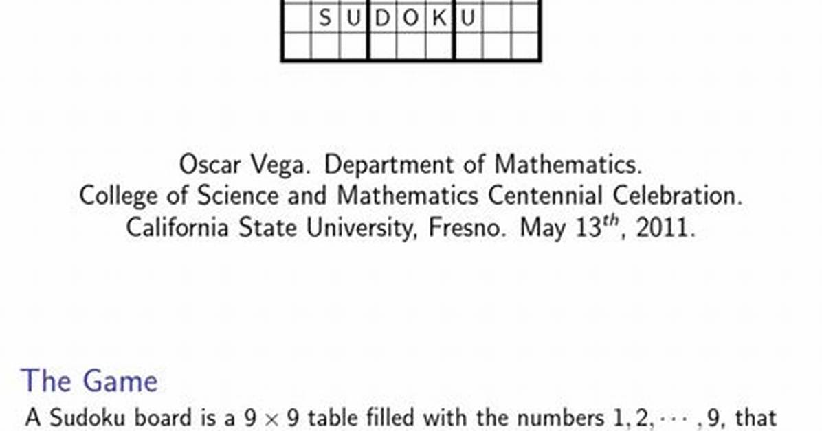 How Combinatorics Is Useful in Sudoku?