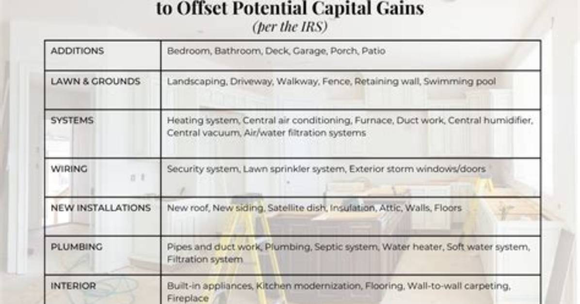 How Do Home Improvements Affect Capital Gains?