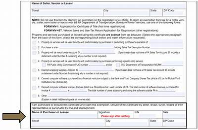 How Do I Fill out a Pa Exemption Certificate?
