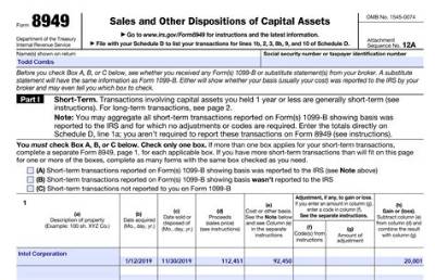 How Do I Fill out Form 8949 for Sale of House?