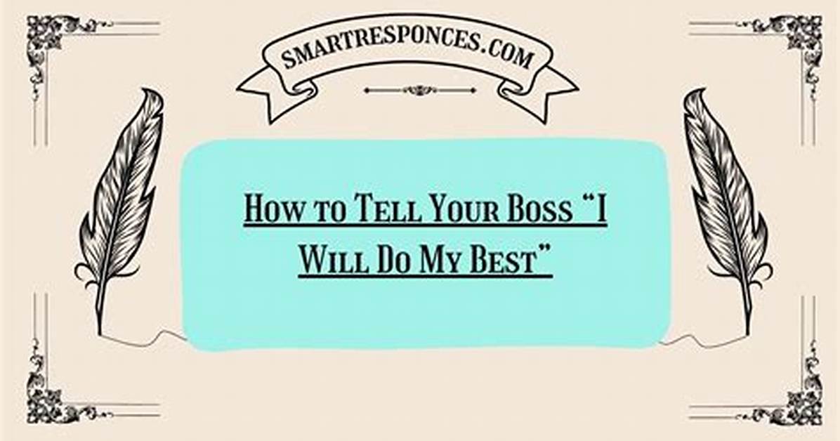 How Do I Tell My Boss I Have an Internal Interview?