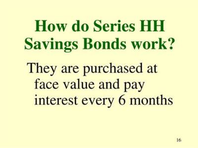How Do Series Hh Savings Bonds Work?