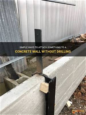 How Do You Attach Concrete Without Drilling?
