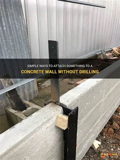 How Do You Attach Concrete Without Drilling?