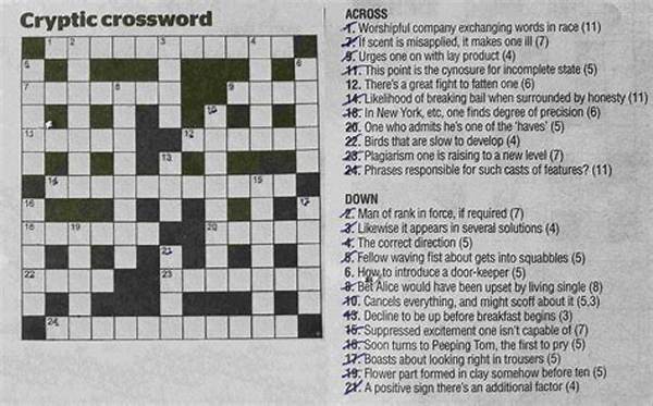 How Do You Come up with Cryptic Clues?