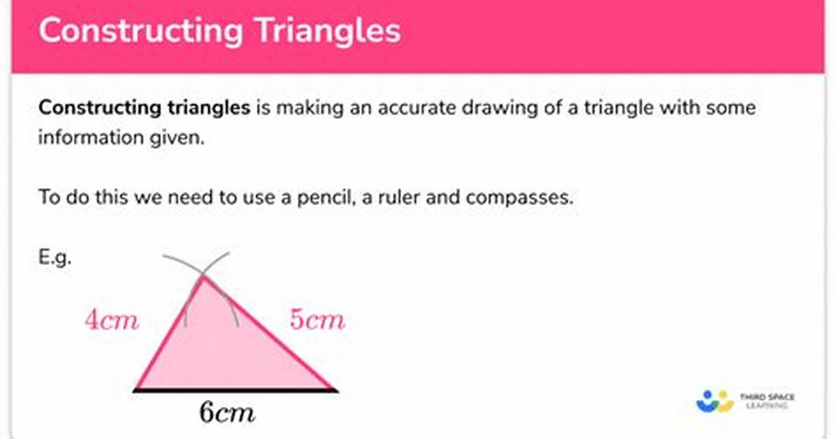 How Do You Construct a Triangle in Construction?