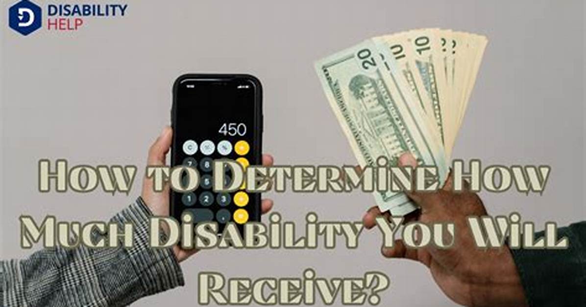How Do You Determine How Much Disability You Will Receive?