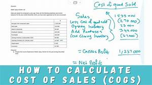 How Do You Determine the Cost of Goods Sold?