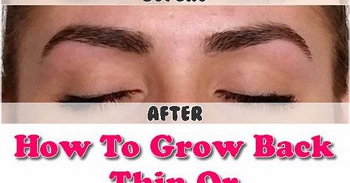 How Do You Fix Too Thin Eyebrows?