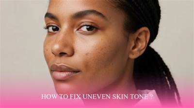 How Do You Fix Uneven Skin Tone?