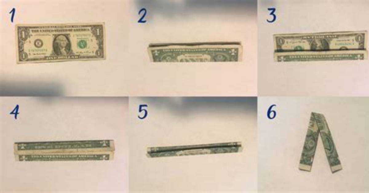 How Do You Fold a 100 Dollar Bill?