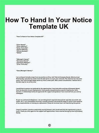 How Do You Hand in Your Notice?