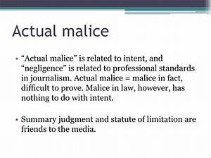 How Do You Prove Malice?