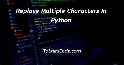 How Do You Replace Multiple Characters in a String in Python?