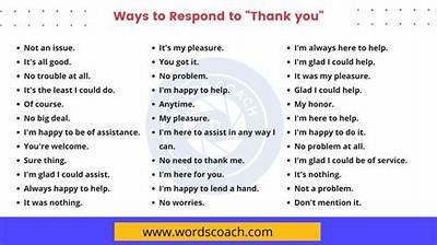 How Do You Respond to Thank You Last Night?